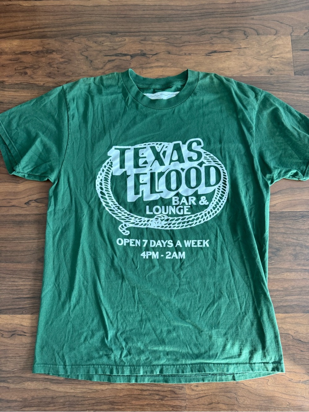 Texas Flood Bar & Lounge Green Short-Sleeve Graphic Tee